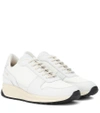 COMMON PROJECTS TRACK VINTAGE LEATHER SNEAKERS,P00324971