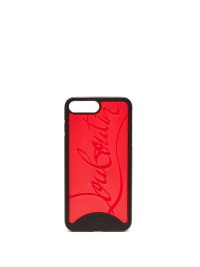 Christian Louboutin Cover Iphone 7 Plus Loubiphone Sneakers Case In Black