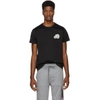 Moncler Black Embroidered Logo T-shirt In 124-999.blk