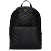 GUCCI Black Quilted Leather Backpack