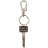 GUCCI GUCCI SILVER LOGO KEY KEYCHAIN