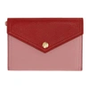 MIU MIU MIU MIU PINK AND RED ENVELOPE POUCH