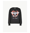 BOY LONDON IS LOVE COTTON-JERSEY SWEATSHIRT