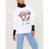 BOY LONDON Is Love cotton-jersey sweatshirt