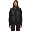 MONCLER MONCLER BLACK KNIT AND DOWN JACKET