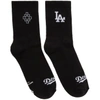 MARCELO BURLON COUNTY OF MILAN MARCELO BURLON COUNTY OF MILAN BLACK L.A. DODGERS SHORT SOCKS