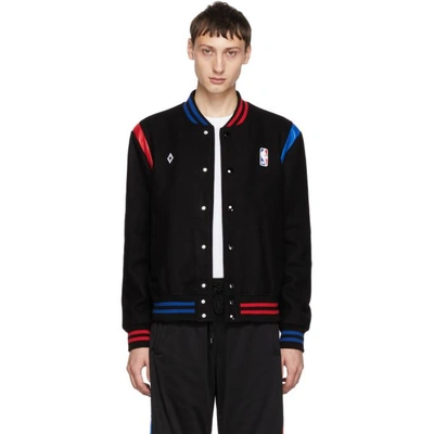 Marcelo Burlon County Of Milan Nba Bomber Jacket In Black