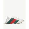 GUCCI RYTHON LEATHER RUNNING TRAINERS