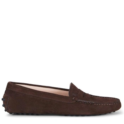 Tod's Women's Xxw00g00010re0s611 Brown Suede Loafers