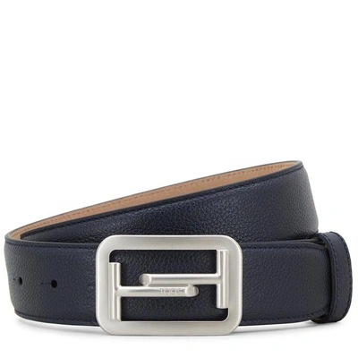 Tod's Shaded Blue Leather Belt