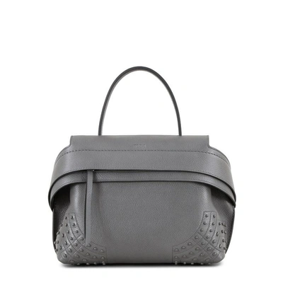Tod's Wave Bag Small In Grey