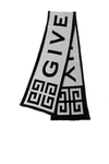 GIVENCHY LOGO EMBROIDERED SCARF,10658322