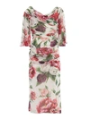 DOLCE & GABBANA FLORAL PRINT DRESS,10658431