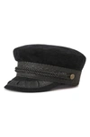 BRIXTON ALBANY CORDUROY FISHERMAN CAP - BLACK,00713 BKBLK