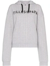 FILLES À PAPA FILLES A PAPA TRACY LONG SLEEVE CROPPED HOODIE - GREY