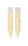 MAHNAZ COLLECTION Limited Edition 18K Gold And Diamond Fringe Earrings, Unsigned,MC5934