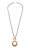 MAHNAZ COLLECTION LIMITED EDITION CHAUMET A DIAMOND BRONZE AND 18 KARAT GOLD PENDANT BY CHAUMET C.1970,MC5565