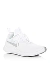 Nike Free Tr 8 Stretch-knit And Mesh Sneakers In White/metallic Silver