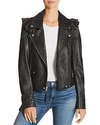 PAIGE Annika Leather Moto Jacket,4775C27-1086