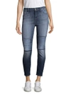 J BRAND Alana High-Rise Tonal Patch Jeans,0400099155330