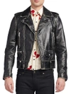 SAINT LAURENT Distressed Leather Jacket,0400098911125