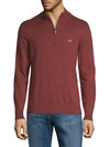Vineyard Vines Palm Beach Quarter-zip Sweater In Crimson