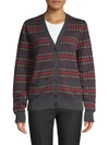 MARC JACOBS Checked Button-Front Wool Cardigan,0400099213846