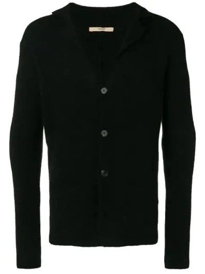 Nuur Buttoned Knit Cardigan - Black