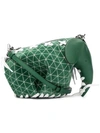 Loewe Elephant Mini Bag In Green