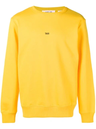 Helmut Lang 黄色巴黎 Taxi 圆领毛衣 In Yellow