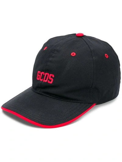 Gcds Adjustable Men's Cotton Hat Baseball Cap In Nero