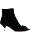 ROCHAS BOW ANKLE BOOTS