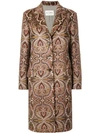 ETRO PATTERNED COCOON COAT