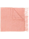 ALYSI ALYSI KNITTED SCARF - PINK