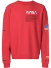 HERON PRESTON HERON PRESTON HERON PRESTON X NASA LOOSE FITTED SWEATSHIRT - RED