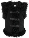 SAINT LAURENT DOUBLE SHEARLING GILET