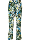ERDEM FLORAL PRINT CROPPED TROUSERS