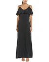 THREE DOTS DRAPED MAXI DRESS