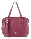 TRUSSARDI LAVANDA TOTE GRAINED FAUX LEATHER TOP HANDLE BAG,10658954