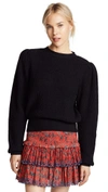 FRAME Cropped Crew Pullover