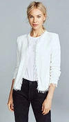 Iro Shavani Frayed Jacket In White