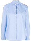 SOFIE D'HOORE SOFIE D'HOORE COLLARED SHIRT - BLUE