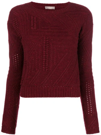 N•peal Cable-knit Sweater In Red