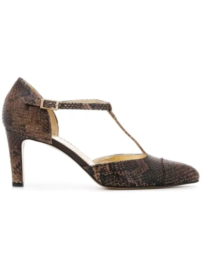 Antonio Barbato Snakeskin Effect Pumps In Brown