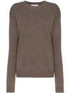 ALEXANDRA GOLOVANOFF ALEXANDRA GOLOVANOFF OVERSIZED CASHMERE SWEATER - BROWN