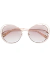 CHLOÉ OVERSIZED FRAME SUNGLASSES