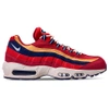 NIKE MEN'S AIR MAX 95 PREMIUM CASUAL SHOES, RED,2377672