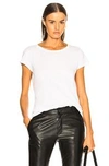 NILI LOTAN NILI LOTAN SHORT SLEEVE TEE IN WHITE