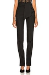 VALENTINO VALENTINO OVERSIZED BOW BELT TROUSERS IN BLACK