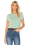 Kule The Modern Tee In Green/cream